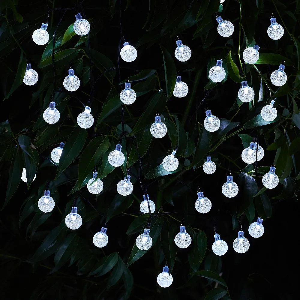 RGB светодиодный Сказочный светильник на солнечных батареях Рождественский