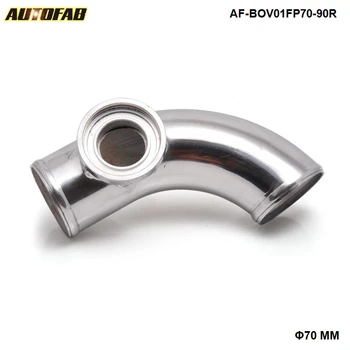 

90 degree 2.75" 70mm SSQV Blow Off Valve Adapte Aluminum Pipe For Honda Civic EK9 AF-BOV01FP70-90R