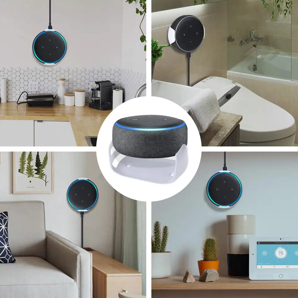 Для Amazon Echo Dot 3 настенный интеллектуальный аудио кронштейн розетка вешалка держатель кронштейн для Echo Dot(3rd Gen) умный динамик