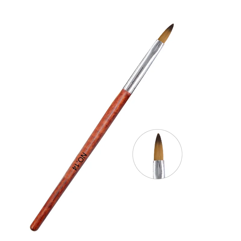 Saviland дизайн ногтей, ручка с кисточкой акрил УФ гель для ногтей расширение строительный гель для полировки Рисунок Живопись кисточки набор ручка маникюра инструмент - Цвет: Светло-желтый