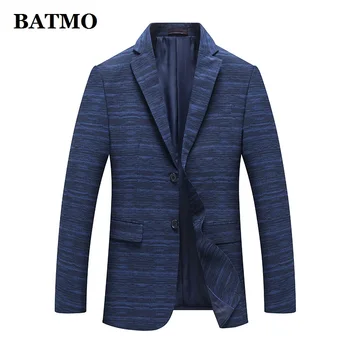

Batmo 2019 new arrival high quality fashion casual thin blazer men ,men's jackets ,plus-size M-3XL 6665