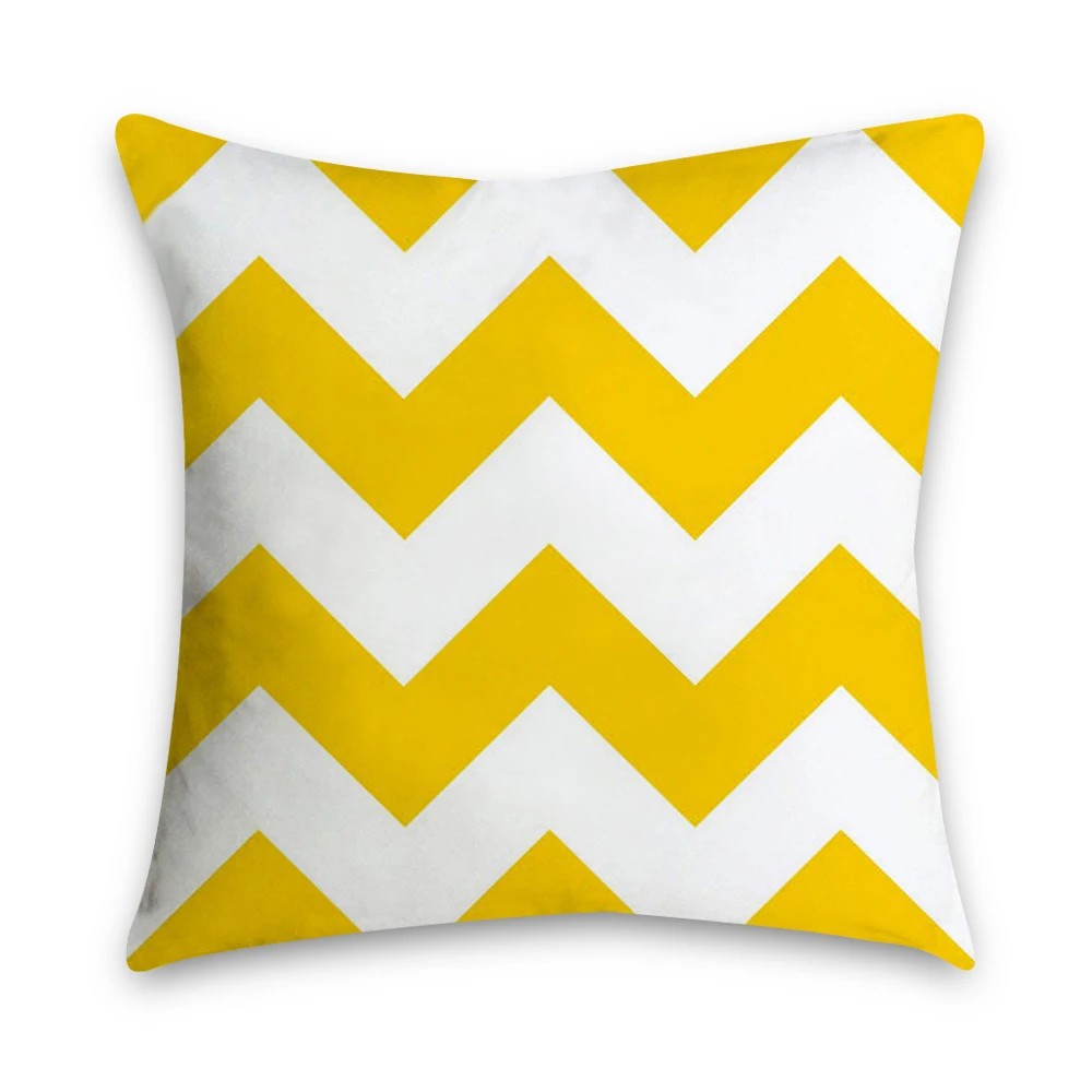 Urijk 1/2/4 шт., жёлтая, с геометрическим узором, в полоску наволочка геометрический принт диванная подушка крышка наволочка на подушку, спальня офисные размером 45*45 см - Цвет: 10
