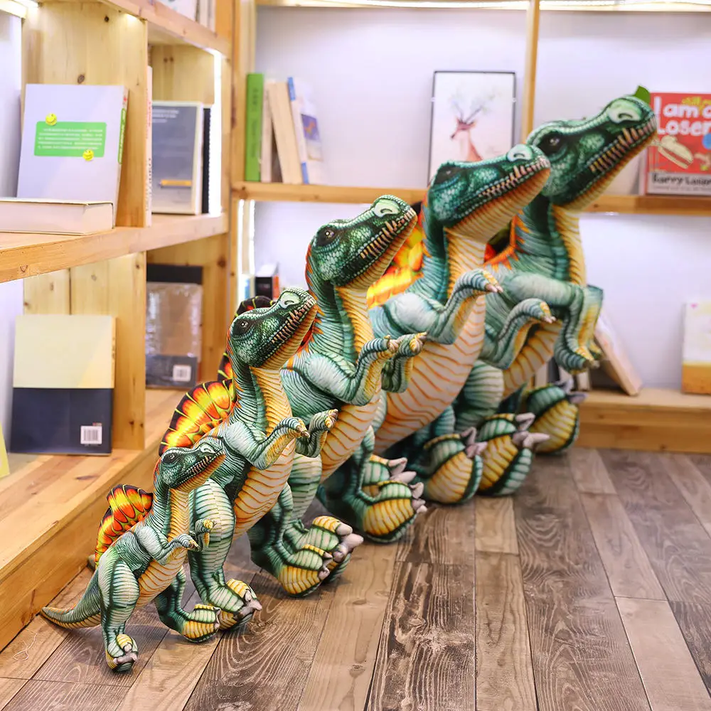 Новая имитация Фигурка динозавра плюшевая игрушка Большой спинозавр Ragdoll милая кукла подушка детский подарок Домашнее украшение