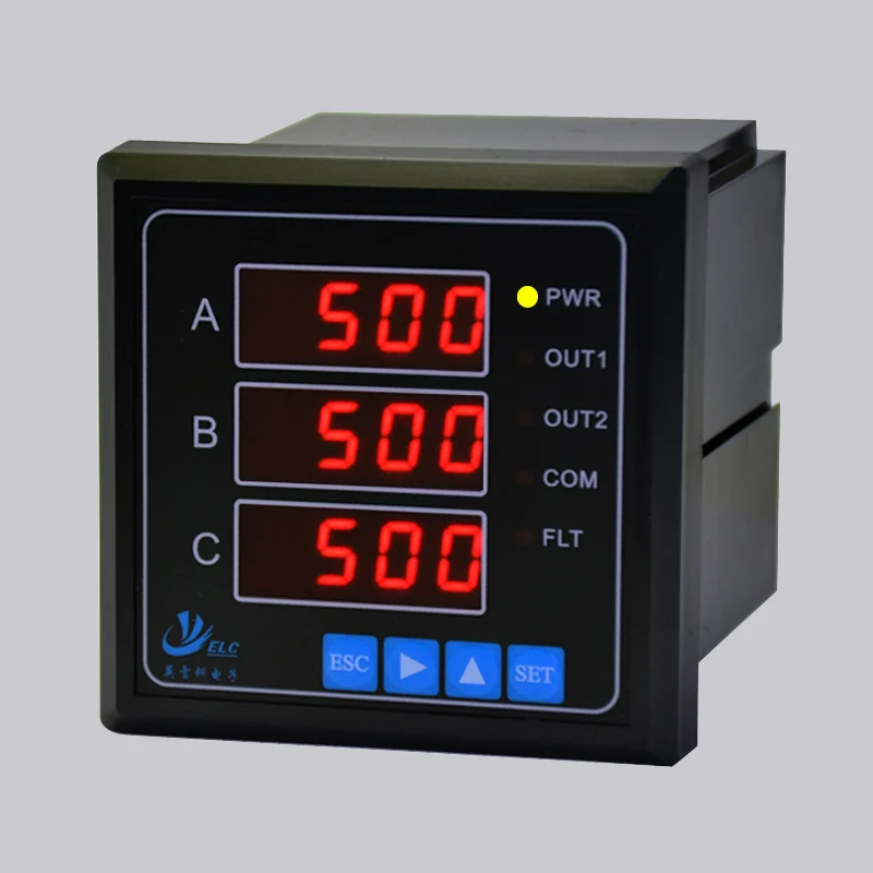 

Three-phase smart ammeter EIR-HL-3D, three-phase current is displayed at the same time, detection range 0-9999