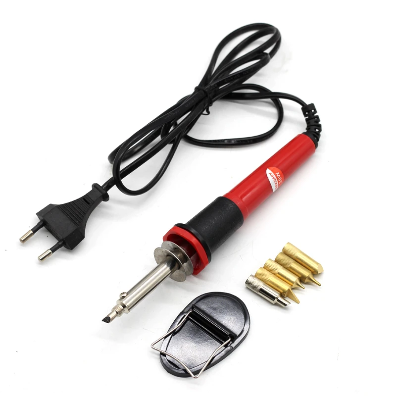 30W 220V Pyrography Tool 5pcs  Soldering iron Tips Wood Burning Pen Soldering Iron Station Woodburning Solder Tool Set Carving hot air soldering