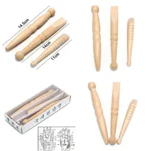 3 шт. оригинальная деревянная Массажная палочка для ног, иглоукалывание, рефлексологический массажер для ног, облегчающий боль в мышцах, расслабляющий инструмент