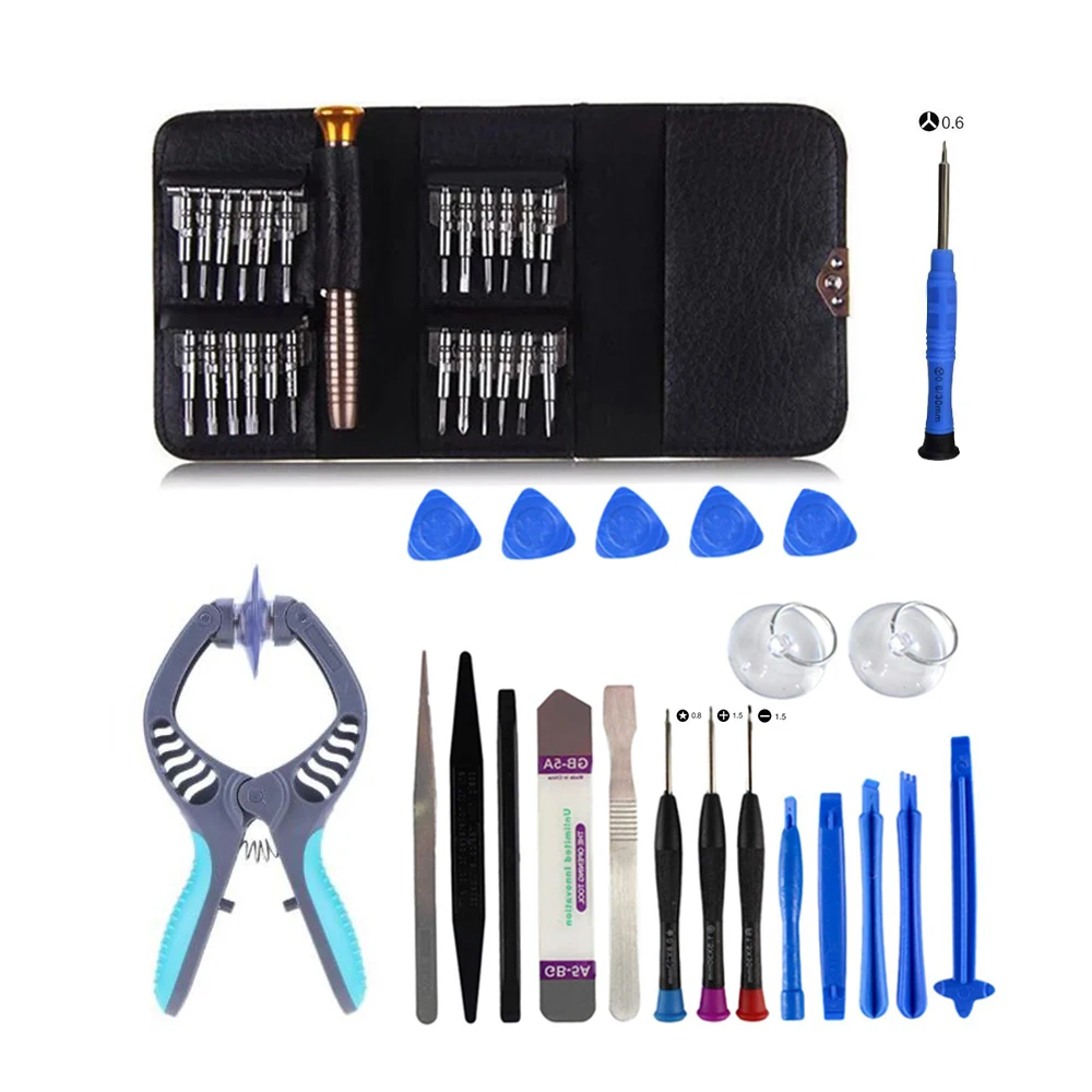 

47 in 1 Mobile Phone Repair Tool Screwdriver Repair Tool Set LCD Screen Opening Plier Suction Cup for IPhone iPad Samsung
