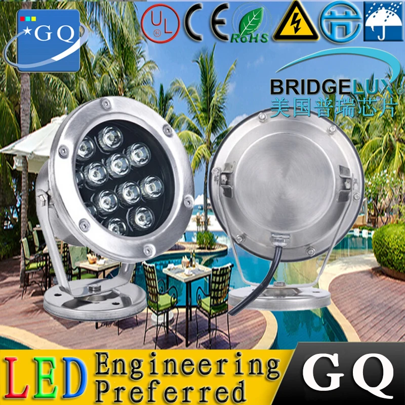 10pcs/lot 12V LED underwater light for swimming pool,flood light
