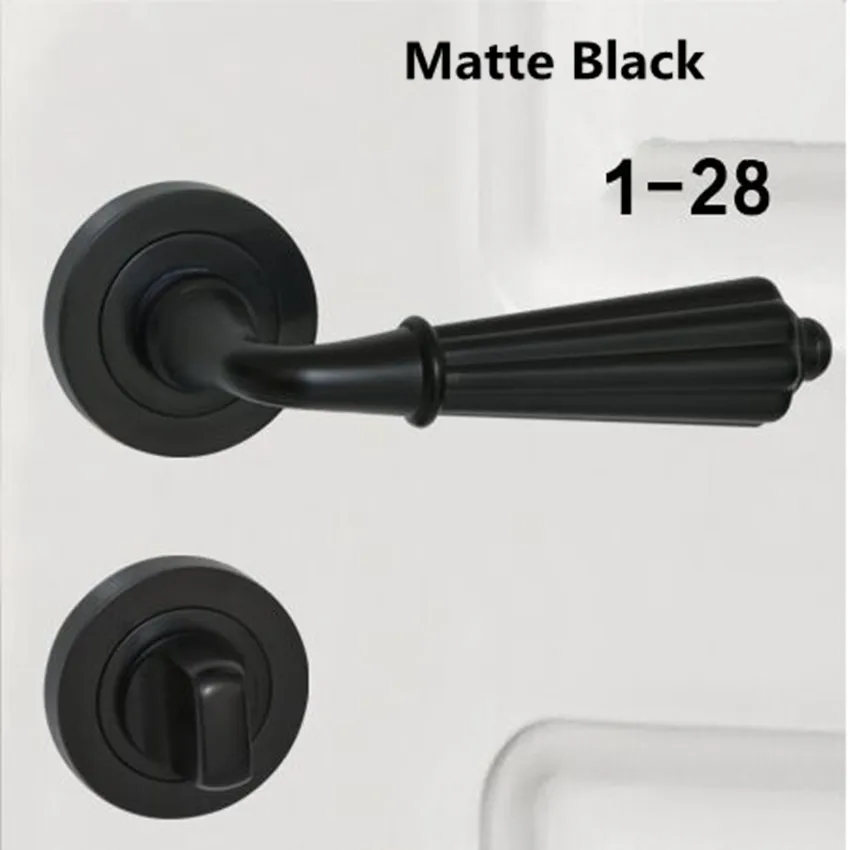 Modern simple secret door invisible black hidden concealed American background wall single handle single tongue lock without key