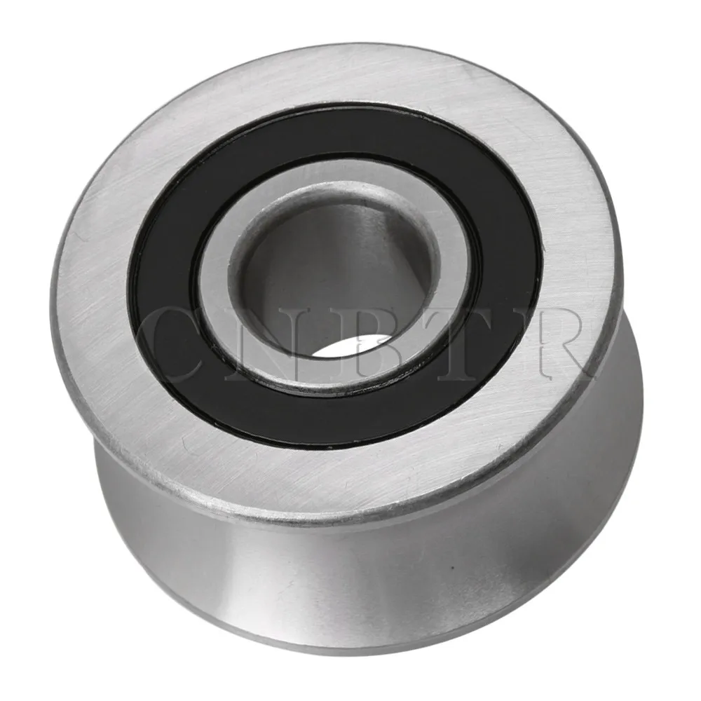 

CNBTR Round Silver Metal Pulley U Type Bearing for Dia 35mm Optical Axis Track Sling Over-rope Industrial Wheel