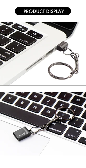 Hot Version Metal USB Flash Drive Waterproof Pen Drive 32GB U Stick 16GB 8GB 4GB Pendrive USB 2.0 Flash Drive with Key Ring -