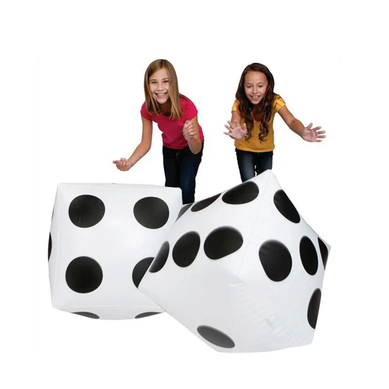 

2pcs/lot Giant Inflatable Blow-up Dot Dice Large Dice Casino Game Party Kids Pools Beach Toy Xmas Christmas Gift