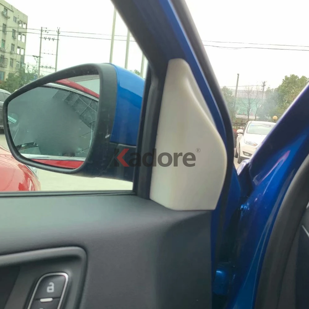Для Ford Focus углеродное волокно передняя дверь интерьер треугольник крышка отделка окна столб наклейка наклейки автомобильные аксессуары