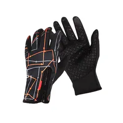 Горячие полный палец Спорт на открытом воздухе зимние лыжные перчатки Сенсорный экран перчатки Мужчины Женщины теплые перчатки