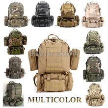 Военные тактические рюкзаки рюкзак для походов на природу походная Треккинговая сумка 55Л Открытый рюкзак, 2 шт DHL/FedEx