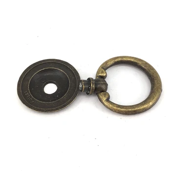 One Piece 3248MM Vintage Bronze cabinet knobs Single Hole drawer pull ring hardware for kitchen Cupboard closet door handles