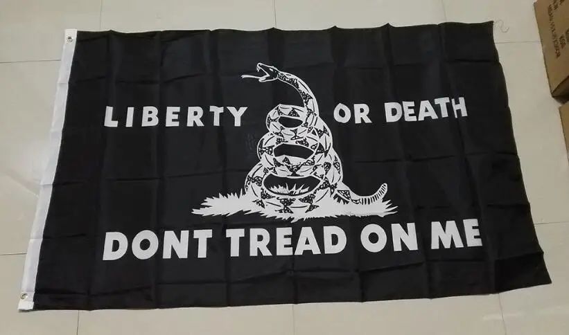 90x150 см "Don't Tread on Me" Gadsden флаг черный Гремучая змея флаг баннер прочный полиэстер США 3x5FT "liberty or death" флаги