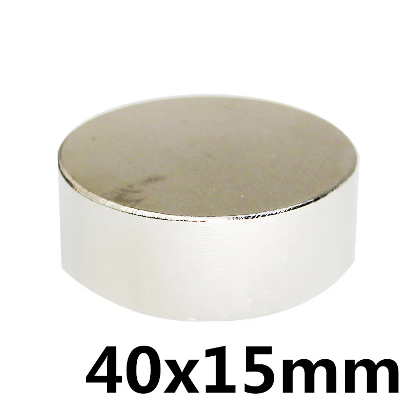 

1pcs strong round 40 x15 mm N35 permanent magnet rare earth neodymium magnet neodymium iron boron magnet strong magnet 40X15MM