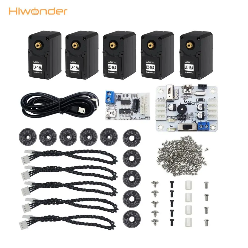 

Hiwonder Serial Bus Micro Servo 17kg High Torque with Debug Board Servo Remote Control RC Parts Robot Toy for Children
