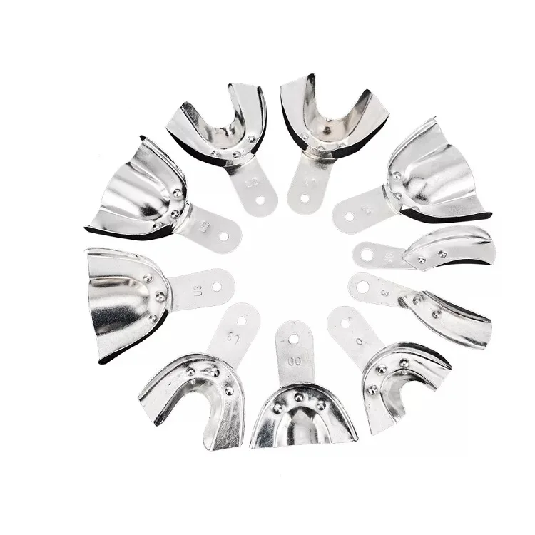 

5pcs stainless steel dental impression tray,5pcs/kit