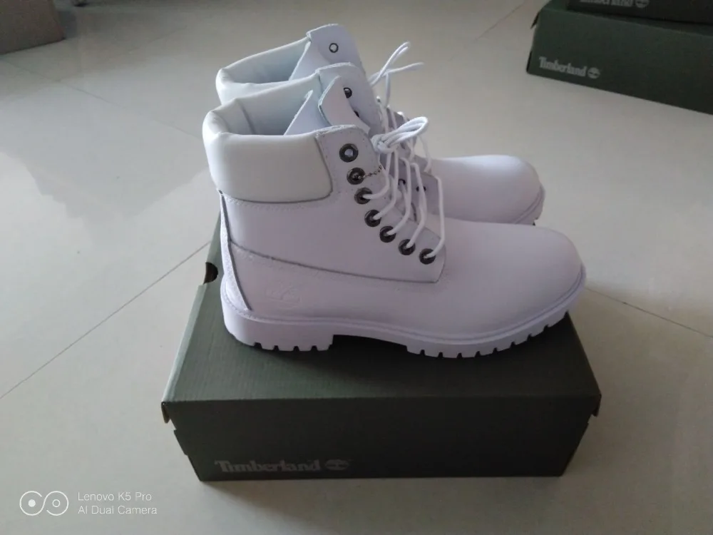 Оригинальные мужские белые Прочные ботильоны TIMBERLAND с нескользящей подошвой; Высококачественная мужская повседневная обувь для улицы