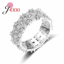 Gran oferta, anillo de Plata de Ley 925 con objeto Vintage fascinante, anillos de circonia cúbica transparentes para mujer, joyería de moda de lujo