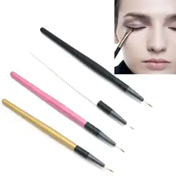 Подводка для глаз кисти для макияжа Подводка для глаз Eye Liner Кисть ручка деревянная ручка расширенный Алюминий волоконно Косметика для