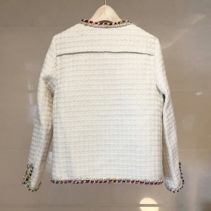 Бренд NIWIY, осенняя твидовая Черная куртка ручной работы, Chaquetas Mujer Primavera,, зимнее черное Женское пальто, Casaco Feminino K9065