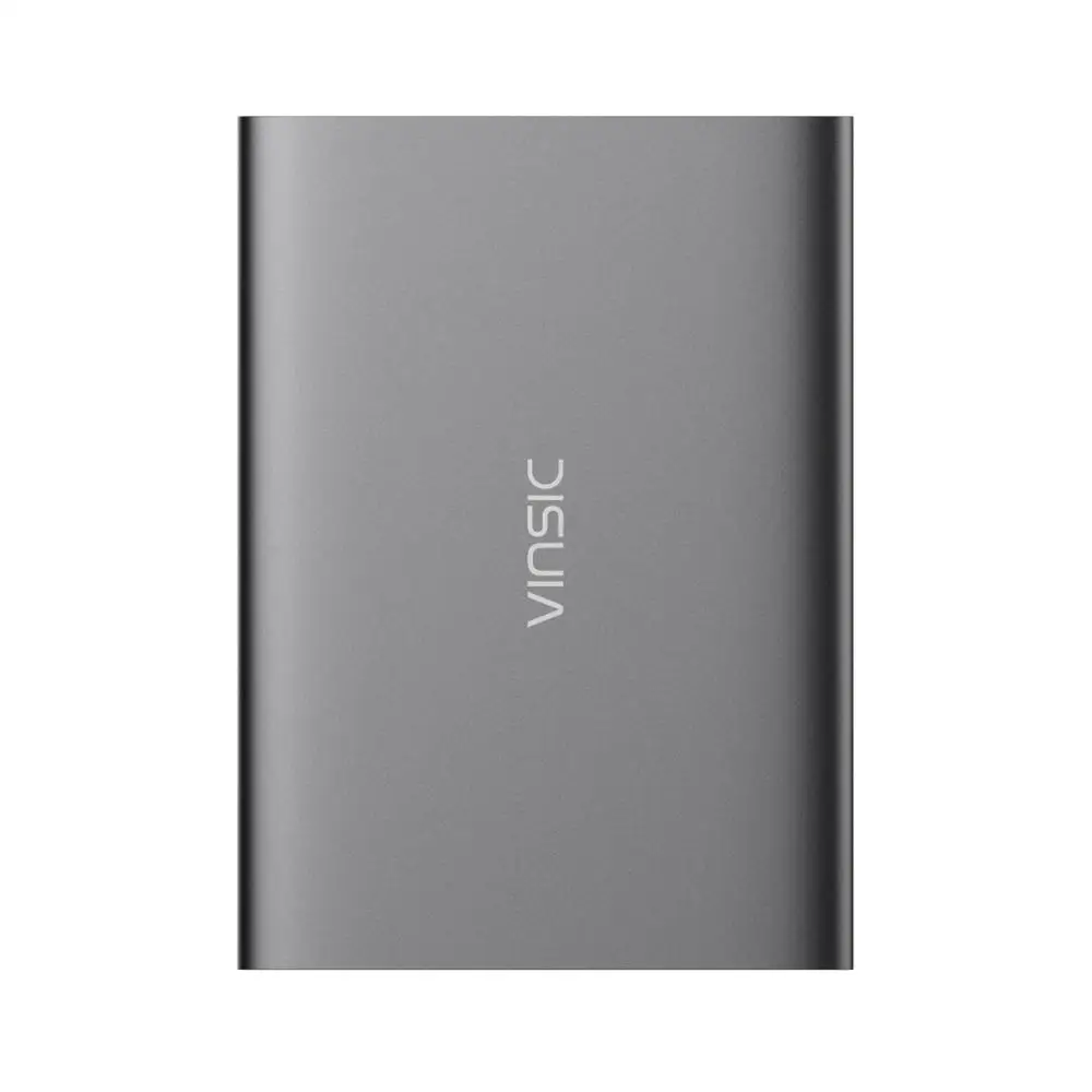 Vinsic 20000mAh power Bank Dual usb type-C 5V 3A светодиодный дисплей Внешняя батарея зарядное устройство для iPhone X 8/8 Plus samsung Xiaomi htc