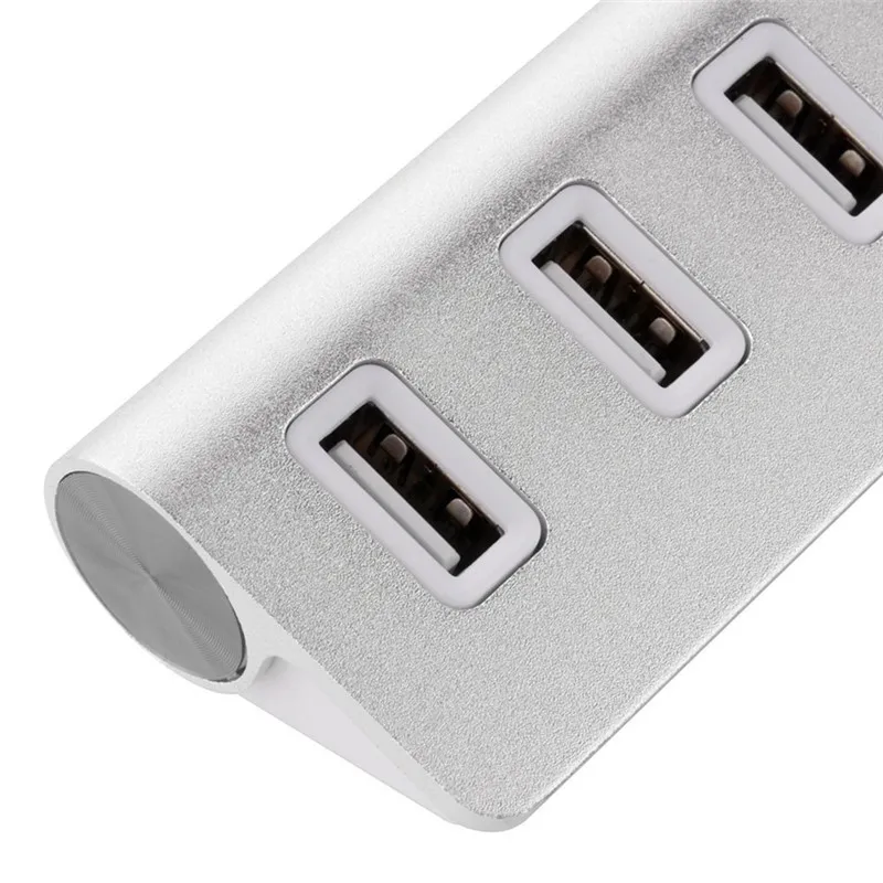Высокоскоростной 4 портовый концентратор USB 2 0 и 3 BinFul портативный алюминиевый