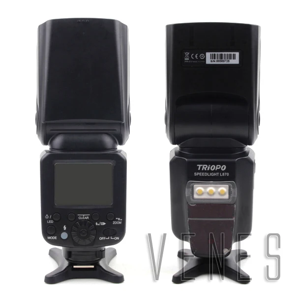 

Hot !! L870 Speedlight Wireless Master HSS 1/8000s Flash Support Suit For Canon E-TTL /Nikon i-TTL