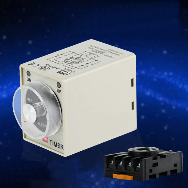 

AH3-2 On-Delay Version Multi Range Time Delay Relay Power Failure Relay w Socket
