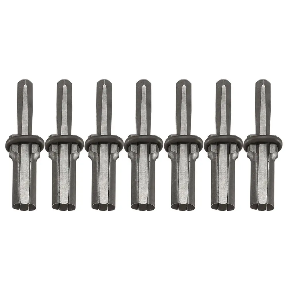 

7 Set New Stone Splitter 9/16in Metal Plug Wedges and Feathers Shims Concrete Rock Splitters Hand Tool
