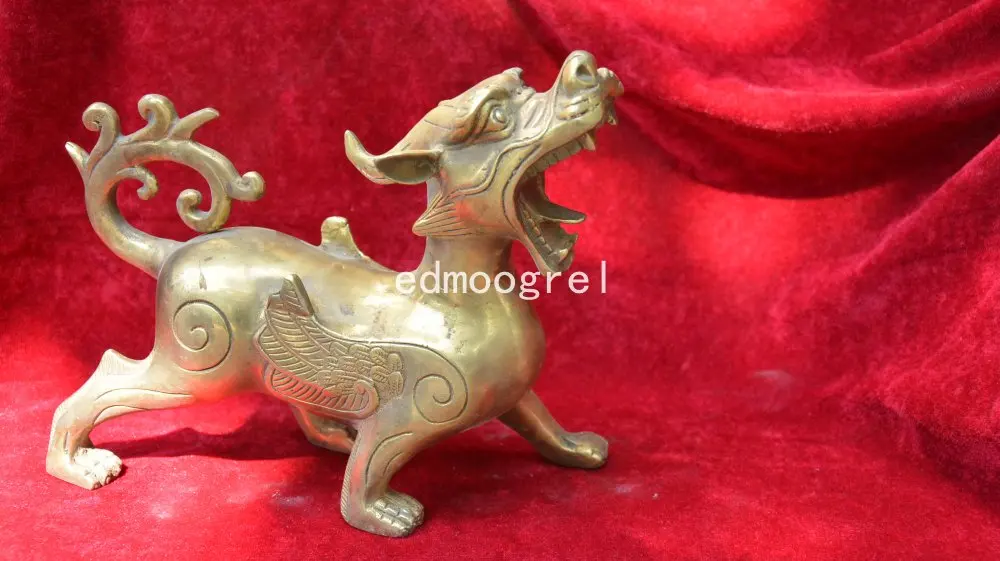 

Old QingDyansty Tibet copper fly dragon statue,best collection&adornment,free shipping