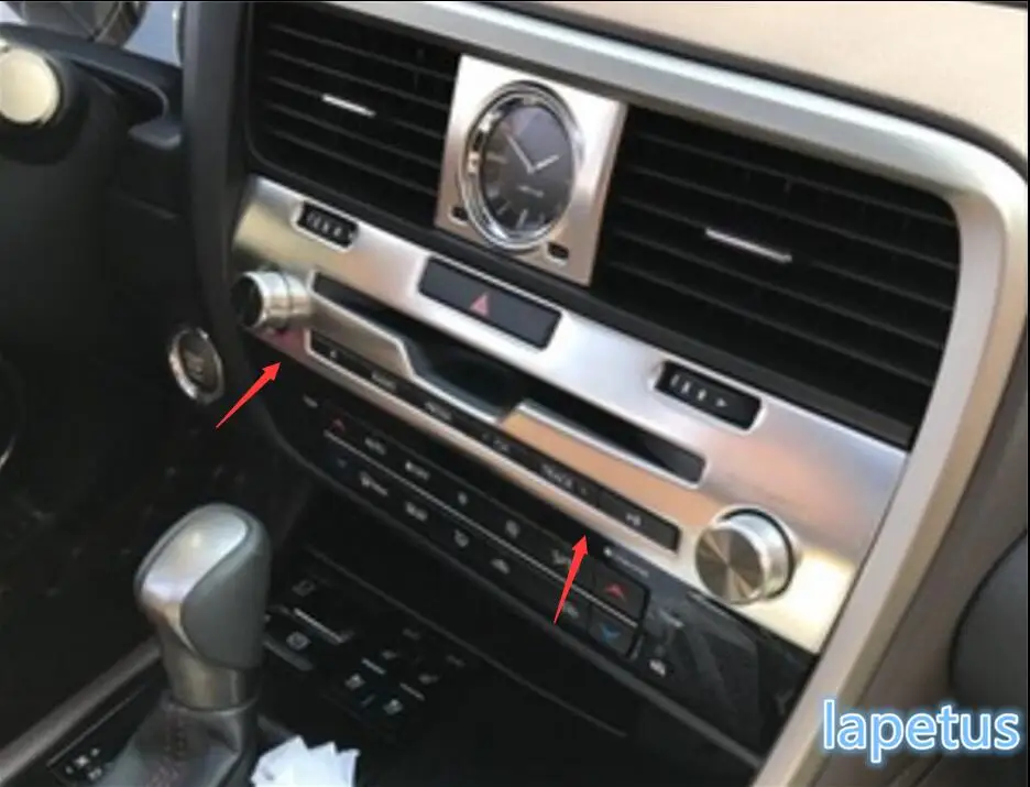 

Interior For Lexus RX200T RX450H 2016 Stainless Steel Central Control CD Panel Molding Cover Trim 1 Pcs