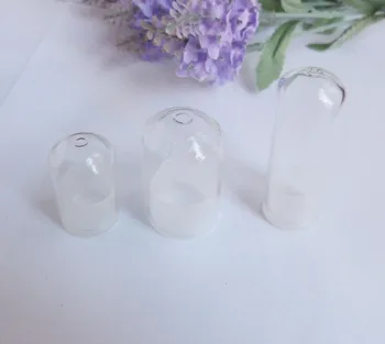 

10set-18x30/20x30/25x38/20x50mm clear glass bottle top with hole+plastic tray+ O washer for plant farm diy materials(no stuff)