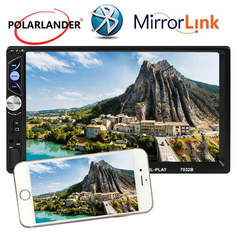 Автомобильный мультимедийный плеер Mirror link Android 8 0 2 din 7 '' Bluetooth FM/TF/USB камера