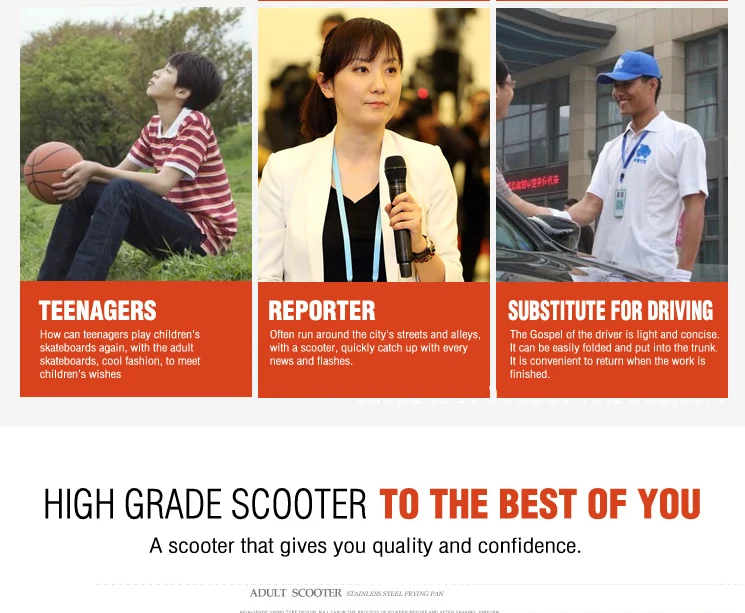 Scooter para crianças e adultos, scooter dobrável
