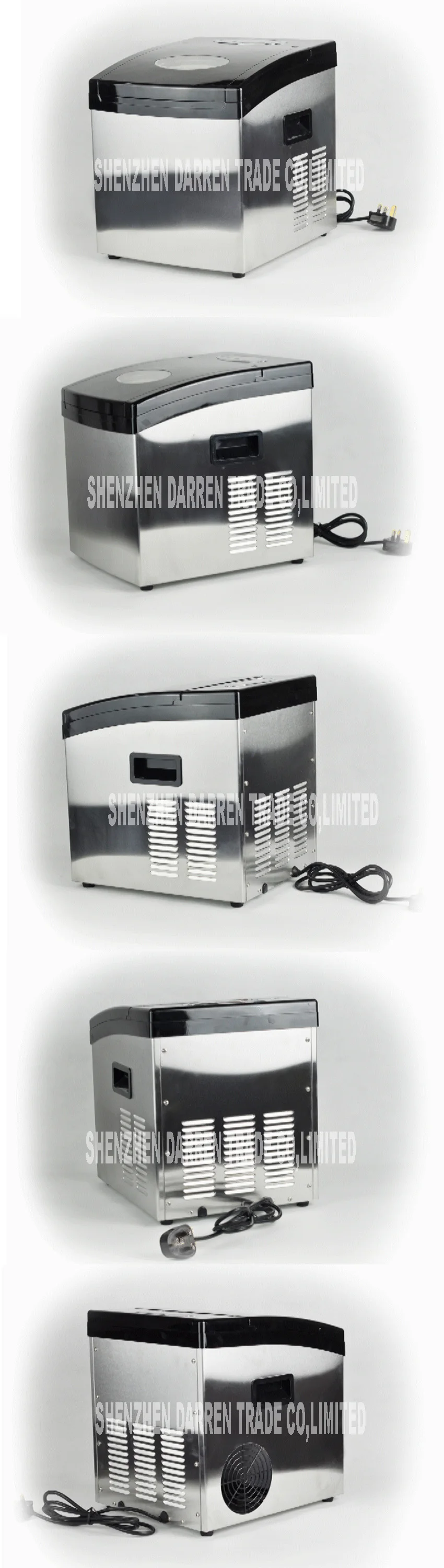 Мини льдогенератор 20 кг/24 ч машина для приготовления льда ZB-02 домашнего использования машина для приготовления мороженого для Bubble чайного магазина/кофе/бара коммерческий 120 Вт 110 В/220 В