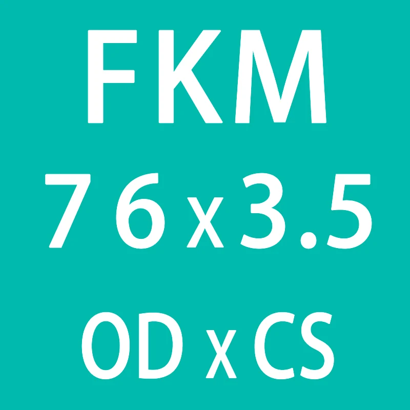 Резиновое кольцо зеленый FKM уплотнительное кольцо 3,5 мм Толщина OD67/68/70/72 74 мм/75/76/78/80/82/85 мм резиновые уплотнительные кольца масло для уплотнения уплотнительное кольцо шайба - Цвет: OD76mm
