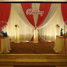 3x6MTR сценический фон свадебный реквизит фон пользовательский дизайн цвет блестящие серебряные блестки гламурный фон для свадьбы