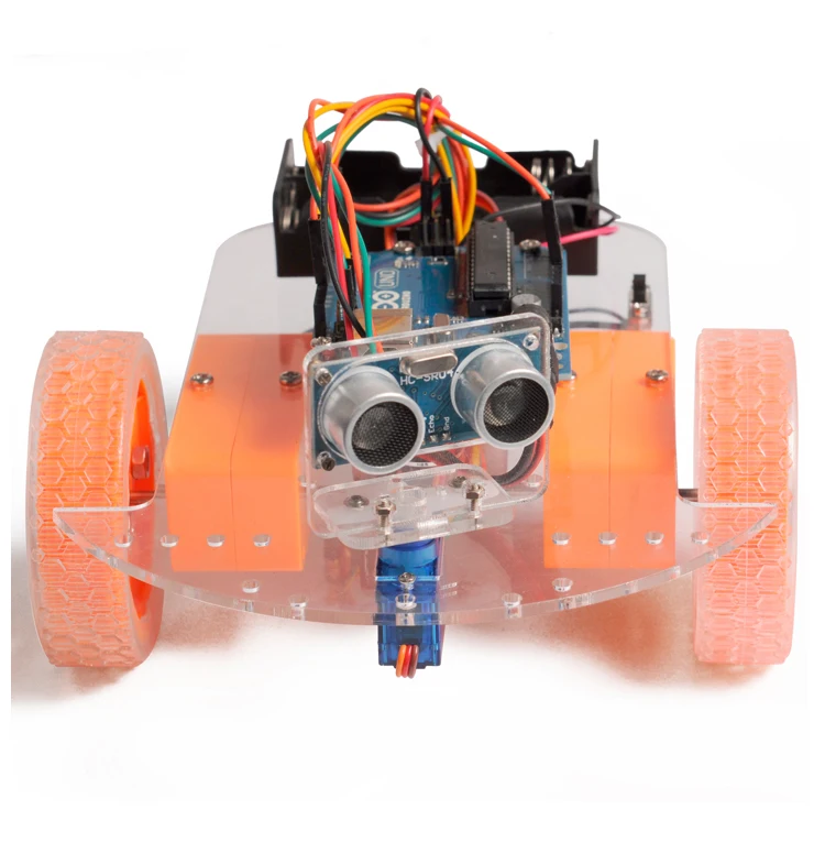 

4WD ultrasonic module avoidance robot car chassis kit assembly free shipping