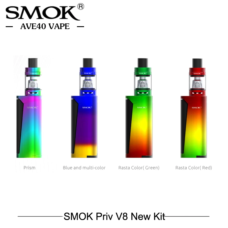 

New Color SMOK Priv V8 Electronic Cigarettes 60w vaporizer Support 0.15 sub ohm Tank With 3ml Tfv8 Baby Tank Vape PrivV8 E Cigs
