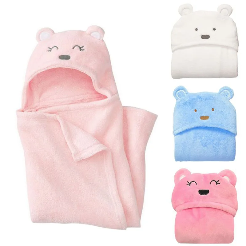 

3D Baby Blanket Neonatal Hold Flannel Hooded Blankets Swaddling For Toddlers Infant Envelope For Newborns Hooded Bathrobe Towel