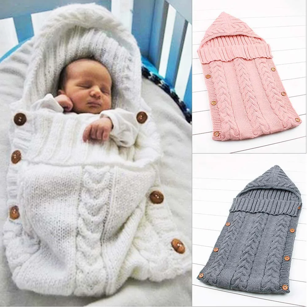 

Baby Blanket Knitted Newborn Swaddle Wrap Blankets Super Soft Toddler Bedding Quilt For Infant Bed Sofa Basket Stroller Blankets