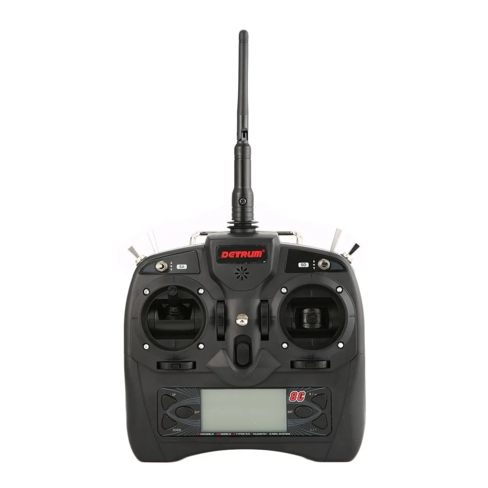 

Remote Controller GAVIN-8C 2.4G DSSS FHSS 8 Channels with Istone SR86A Fixed Wing Meteorite Stabilization Receiver DTM-T010