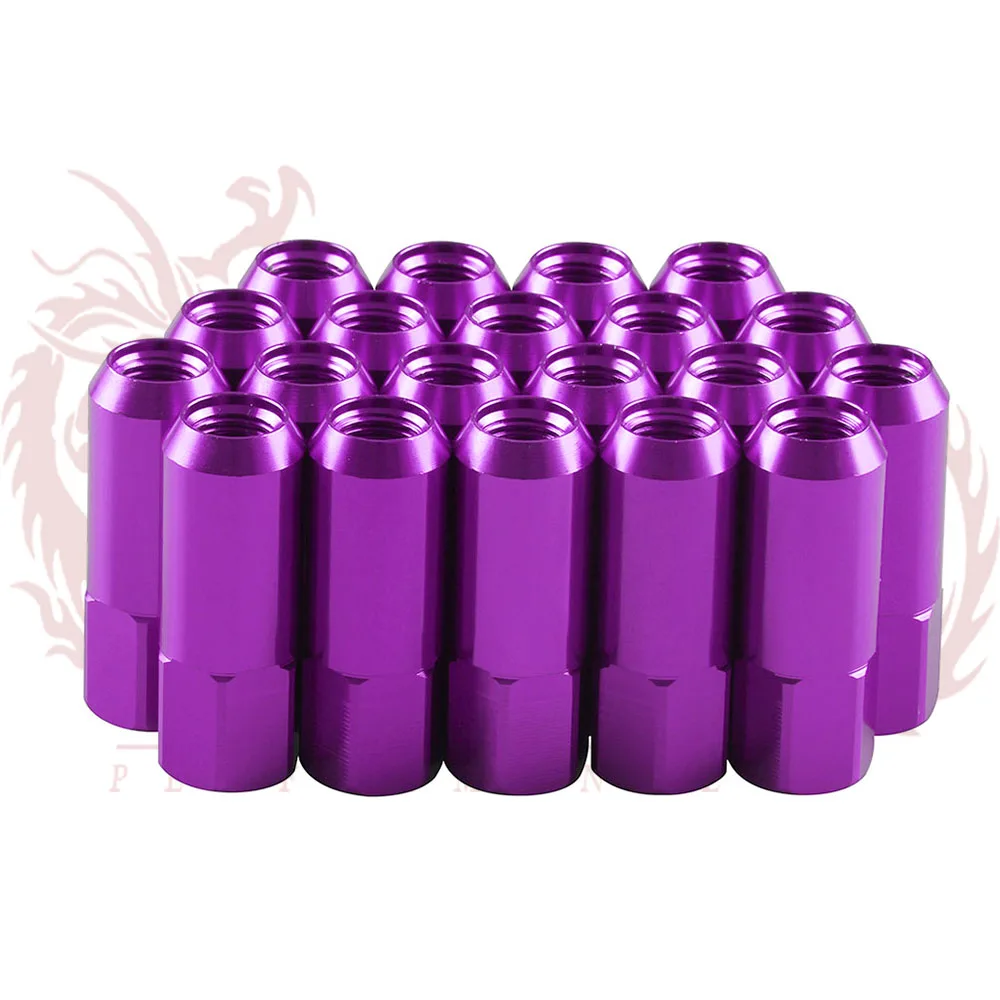 M14X1.5 Extended 60MM Aluminum Tuner Lug Nuts Wheels Rims ...