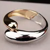 2019 Top Quality Fashion Bangles Gold Color Alloy Simple Wide Opened Bangles Snake Bracelet & Bangles For Women S1605 2