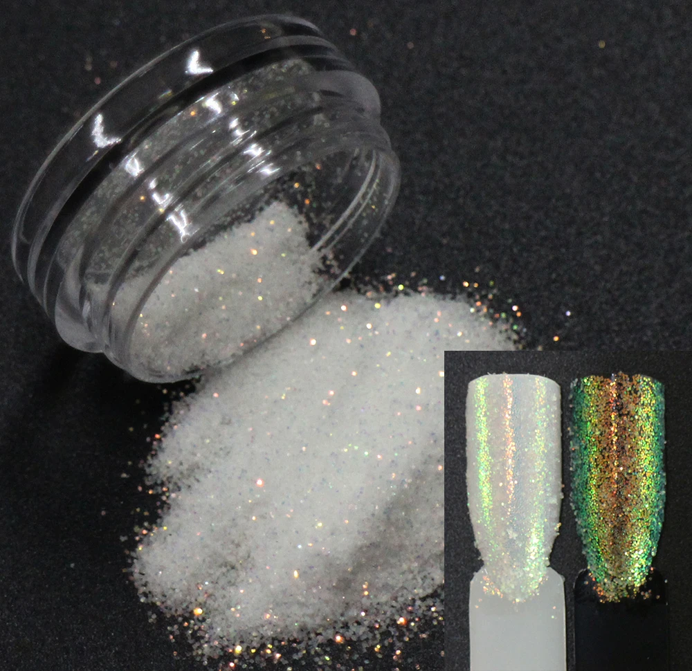 

2g/pot ,0.2mm Iridescent Rainbow Multicolored Glitters Powders Dusts For Nail ,Tatto Art,Make Up.