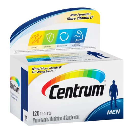 Free Shipping Centrum Ultra Men Multivitamin multimineral Supplement 120 pcs